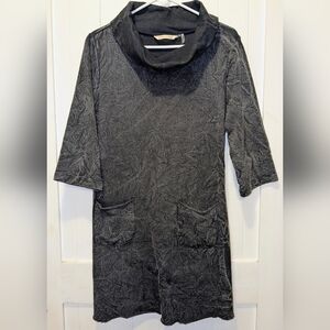 Soft Surroundings Medium Charcoal Acid-Wash Tunic